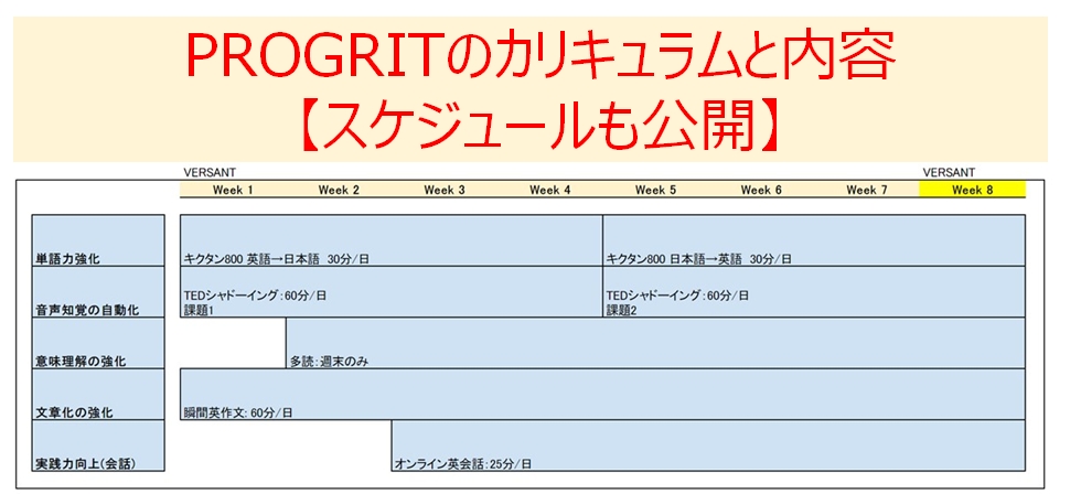 プログリットの内容 カリキュラム スケジュールを全公開 継続できる3つの理由 ビジネス英語習得の本質